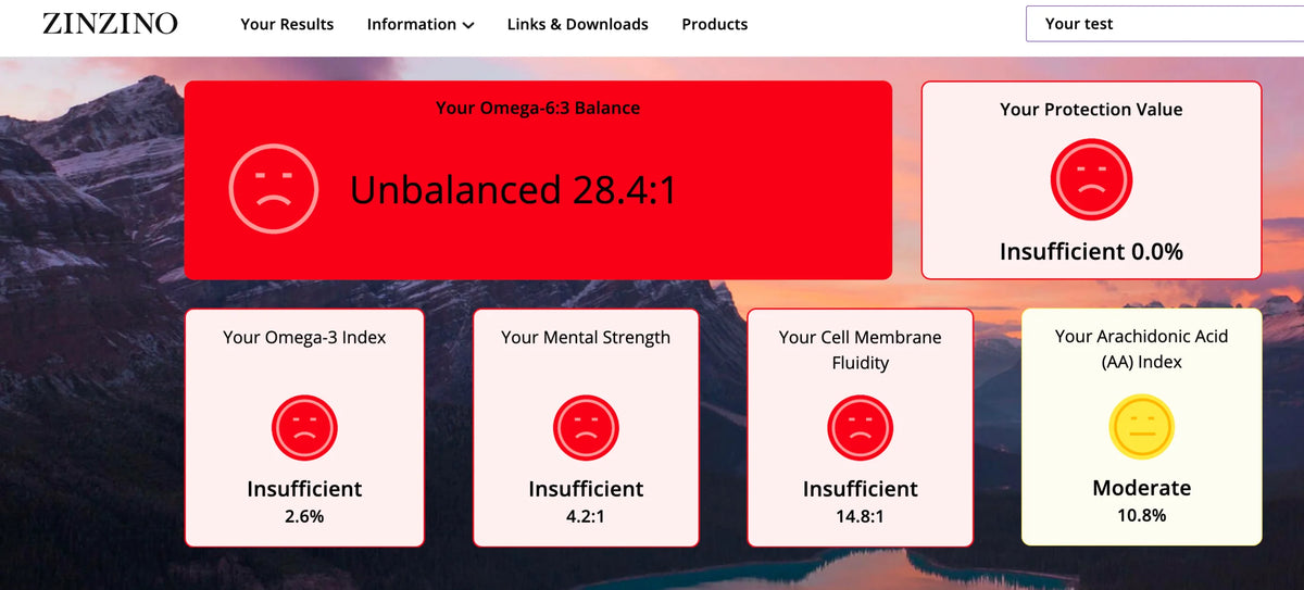 Zinzino Omega 3 supplements