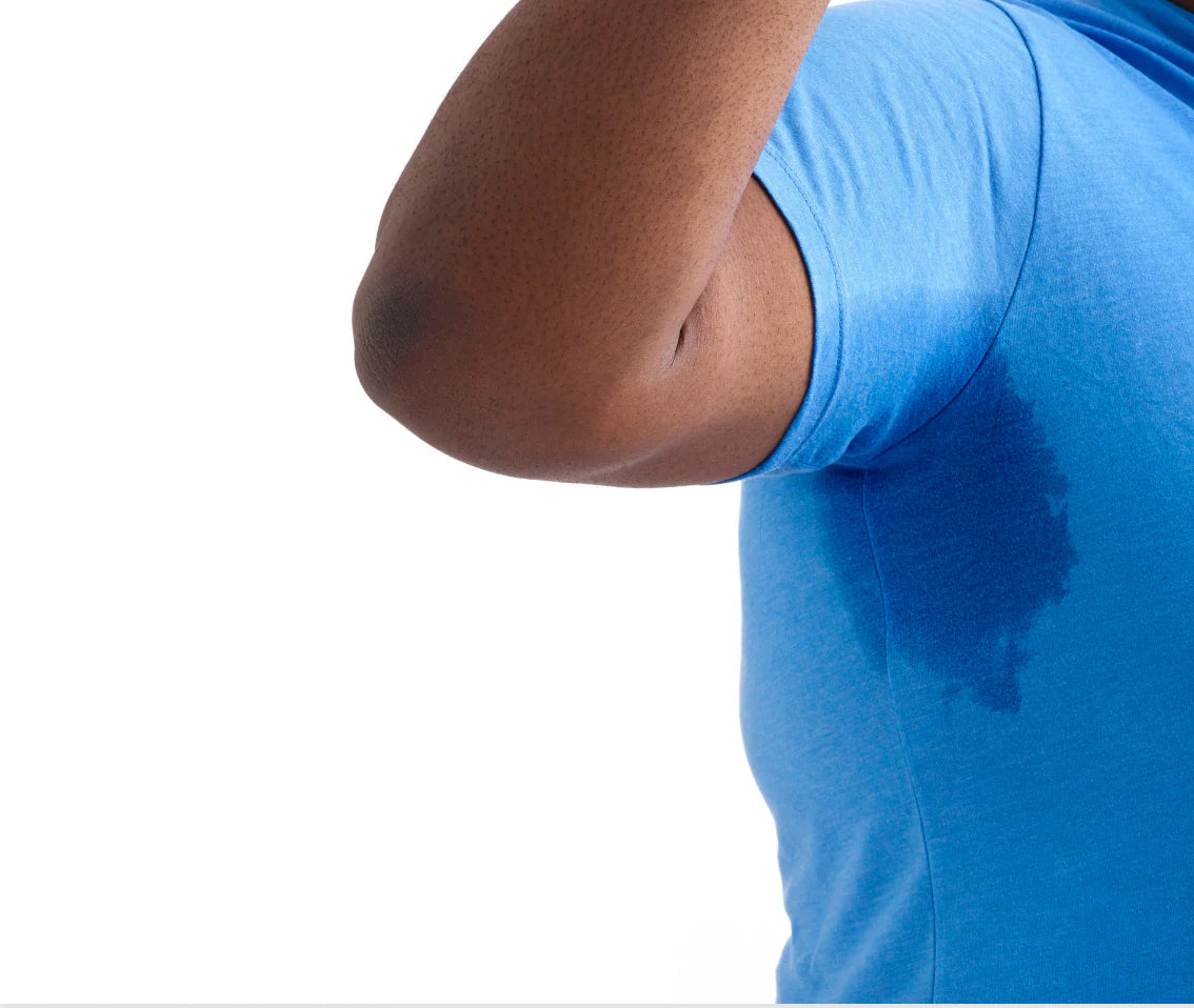Dealing with sweaty armpits